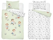 Pościel dla dzieci - Pościel bawełniana do łóżeczka 100x135 5142b piłka nożna - miniaturka - grafika 1