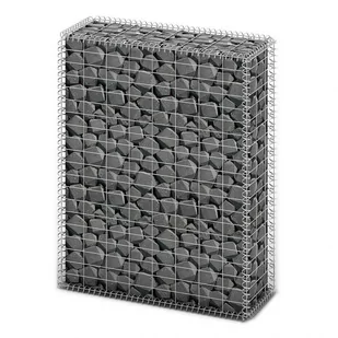vidaXL vidaXL Kosz gabionowy z ocynkowanego drutu stalowego 100 x 80 30 cm - Pozostałe ozdoby ogrodowe - miniaturka - grafika 1