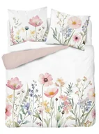 Pościel - Pościel 3D z mikrofibry z akwarelowymi kwiatami łąkowymi – 220x200 cm – Visuale 3D - miniaturka - grafika 1
