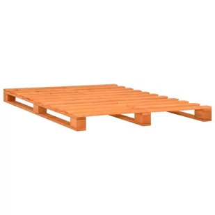 Lumarko Rama łóżka z palet, brązowa, lite drewno sosnowe, 200 x 200 cm - Łóżka - miniaturka - grafika 3