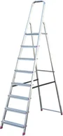 Rusztowania - Krause CORDA drabina aluminiowa wolnostojąca 8 stopni 000767 - miniaturka - grafika 1