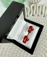 Spinki do mankietów i krawatów - SPINKI DO MANKIETÓW koszuli rękawice bokserskie - miniaturka - grafika 1