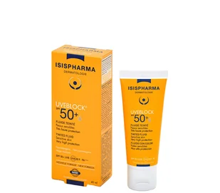 ISISPHARMA Isispharma uveblock fluid z filtrem przeciwsłonecznym delikatnie koloryzujący spf 50+ 40 ml - Problemy skórne - miniaturka - grafika 1