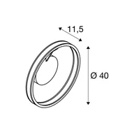 Lampy sufitowe - SLV Lampa sufitowa LED One, możliwość ściemniania, biały / opal, salon / jadalnia, aluminium, nowoczesny - miniaturka - grafika 1