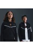 Bluzy dla chłopców - Rozpinana bluza zkapturem iakcentami odesignie odbijającym światło dla dużych dzieci Nike Tech Fleece - Czerń - miniaturka - grafika 1