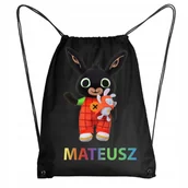 Plecaki worki - Worek Szkolny Workoplecak WF Do Przedszkola Szkoły Królik BING +IMIĘ 17 - miniaturka - grafika 1