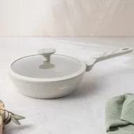 Patelnie - Głęboka patelnia z pokrywką 24 cm BerlingerHaus Sahara Marble BH-8390 - miniaturka - grafika 1