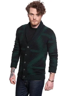 Męski sweter Wrangler CHUNKY CARDI KNIT M - Swetry męskie - miniaturka - grafika 1