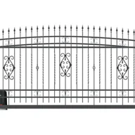 Ogrodzenia - Polbram Brama przesuwna bez przeciwwagi Verona 4x1,6 m lewa automat antracytowa - miniaturka - grafika 1