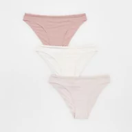 Majtki damskie - Reserved - Majtki typu bikini 3 pack - Różowy - miniaturka - grafika 1