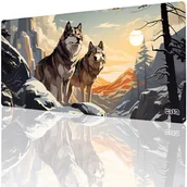 Podkładki pod mysz - PODKŁADKA POD MYSZKĘ XXL Wilcze Lądy 90x40 TILT Dla gracza Wytrzymała - miniaturka - grafika 1