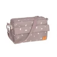 Torby i organizery dla mam - Lassig Organizer do wózka dziecięcego Torba na ramię Torba do wózka dziecięcego wraz z mocowaniem do wózka/Casual Buggy Organizer Bag Blocks taupe - miniaturka - grafika 1