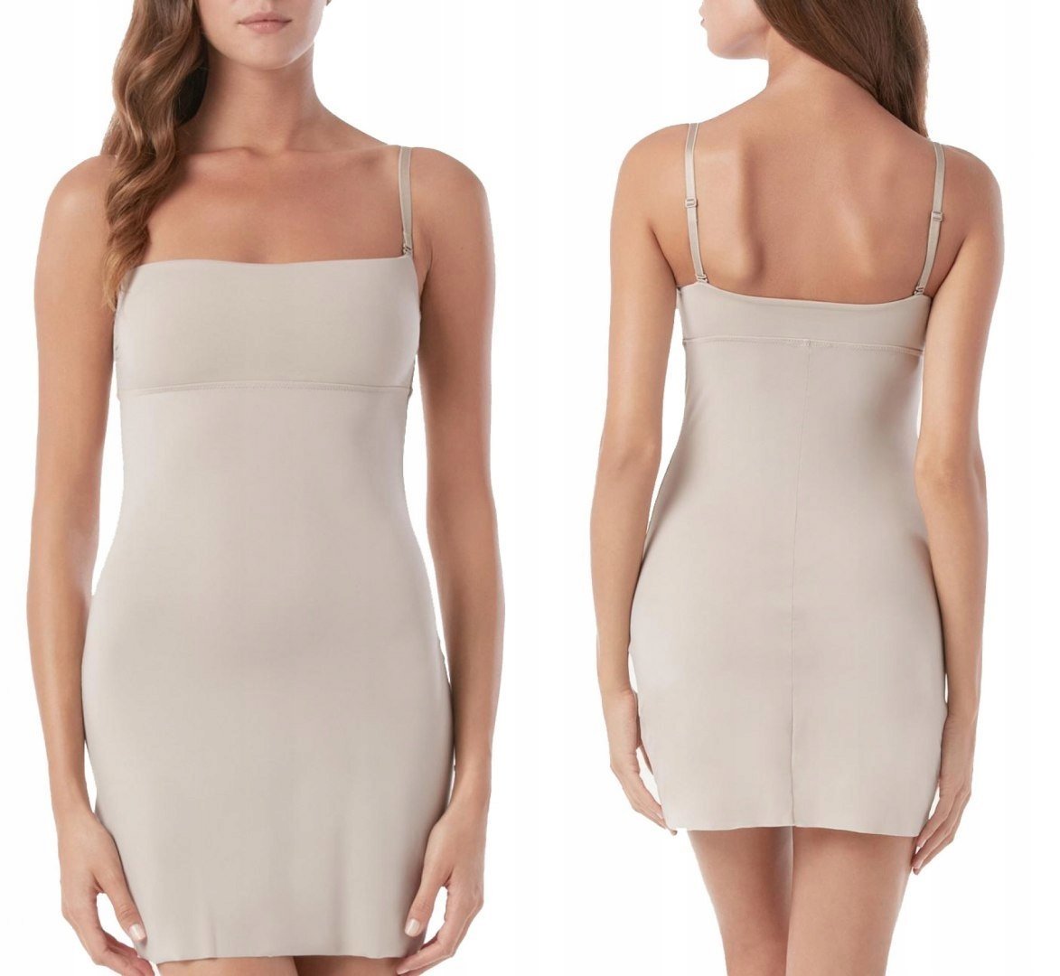 Intimissimi halka damska beżowa na ramiączkach do połowy uda rozmiar S