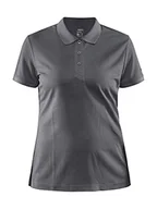Koszulki i topy damskie - Craft Damska koszulka polo CORE Unify, GRIS, XS, gris, XS - miniaturka - grafika 1