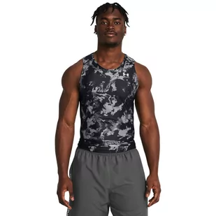 Męski top treningowy Under Armour UA HG IsoChill Prtd Tank - czarny - UNDER ARMOUR - Koszulki sportowe męskie - miniaturka - grafika 1