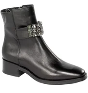 Botki damskie - Botki Simen 5527A Czarna Skóra - SIMEN - miniaturka - grafika 1