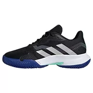 Trampki damskie - adidas CourtJam Control W Clay, Trampki damskie, Core Black/Silver Met./Pulse Mint, 37 1/3 EU, Core Black Silver Met Pulse Mint, 37.5 EU - miniaturka - grafika 1