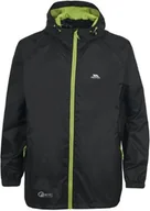 Kurtki i płaszcze dla dziewczynek - Trespass Trespass Qikpac Jacket, czarna, 7/8, kompaktowa, zwijana, wodoszczelna kurtka dla dzieci / unisex / dziewcząt i chłopców, 7-8 lat, czarna UCJKRAI10003_BLK7/8 - miniaturka - grafika 1