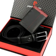 Paski - Prezentowy zestaw męski skórzany pasek do spodni i portfel Pierre Cardin - miniaturka - grafika 1