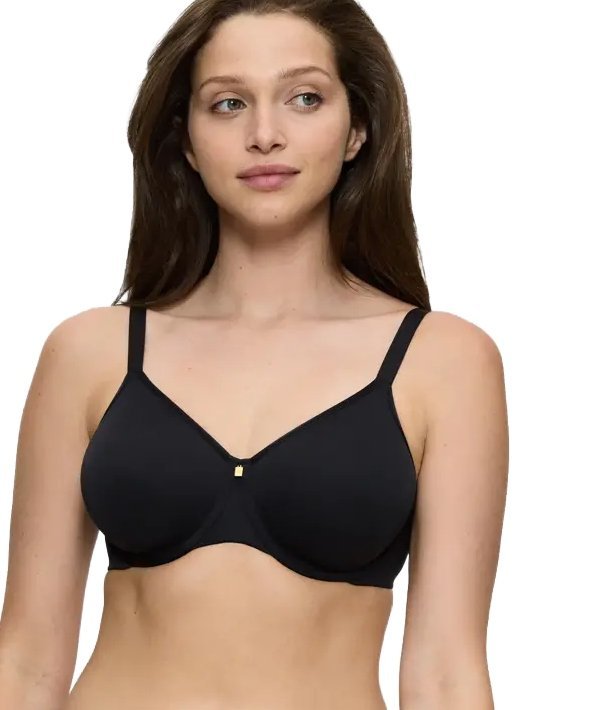 TRIUMPH BIUSTONOSZ DAMSKI CZARNY GŁADKI 75F 6BA