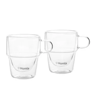 Zestaw szklanek z podwójną ścianką HOMLA CEMBRA 200 ml - 2 szt. - Filiżanki - miniaturka - grafika 1