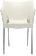 Fotele i krzesła ogrodowe - Kartell fotel Doktor No, plastik, kolor biały, 50 x 81.5 x 54 cm 4848/1L - miniaturka - grafika 1