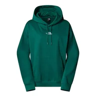 Bluzy sportowe damskie - Bluza The North Face Essential Oversize Hood 0A89ENNL11 - zielona - miniaturka - grafika 1