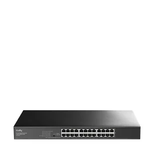 Cudy GS1024E łącza sieciowe Zarządzany Gigabit Ethernet (10/100/1000) Czarny GS1024E - Switche - miniaturka - grafika 1