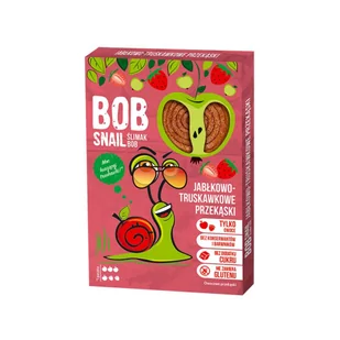 Bob Snail Przekąski jabłkowo - truskawkowe 60 g - Zdrowa żywność - miniaturka - grafika 1