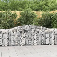 Ogrodzenia - Kosze gabionowe, 6 szt, 400x50x80/100 cm, galwanizowane żelazo - miniaturka - grafika 1