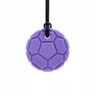 Gryzaki dla dzieci - Gryzak Logopedyczny Naszyjnik ARK Soccer Ball Fioletowy XXT/Twardy - miniaturka - grafika 1