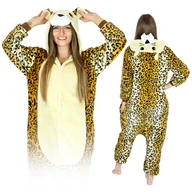 Stroje karnawałowe - Gepard Kigurumi Onesie Dres Piżama Kombinezon M - miniaturka - grafika 1