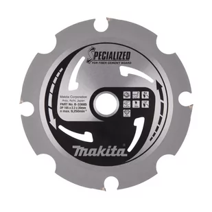 Makita B-33685 piła tarczowa do cięcia sidingu płyt włóknowo-cementowych 165x20 mm 4 zęby Specialized - Tarcze do pił - miniaturka - grafika 1