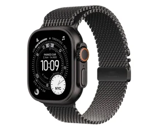 Apple Watch Ultra 3 GPS + Cellular 49mm Tytan czarny bransoleta z tytanu S Czarny - Smartwatch - miniaturka - grafika 1