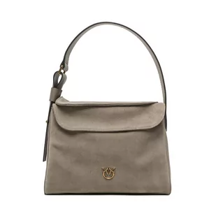 Torebka Pinko Leaf Hobo Classic AI 23-24 PLTT 101442 A0F6 Beige I68Q - Torebki damskie - miniaturka - grafika 1