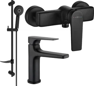 Mexen Lynx DF40 zestaw prysznicowy, czarny - 745904DF40-70 - Zestawy baterii łazienkowych - miniaturka - grafika 1