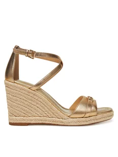 MICHAEL Michael Kors Espadryle Mandy Wedge 40R5MAMS2M Złoty - Espadryle damskie - miniaturka - grafika 1