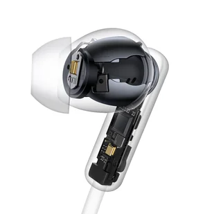 Baseus Bowie U2 Bluetooth (Neckband) kremowo-białe - Słuchawki - miniaturka - grafika 8