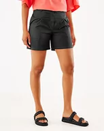 Spodenki damskie - Mexx Damskie eleganckie szorty z bawełny na co dzień, czarny, XXL - miniaturka - grafika 1