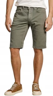 PEPE JEANS KLASYCZNE KHAKI SPODENKI JEANSOWE KHAKI W36 KWA - Spodenki męskie - miniaturka - grafika 1