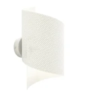 Lampy ścienne - Biały nowoczesny kinkiet ażurowy F6-Z55 - miniaturka - grafika 1