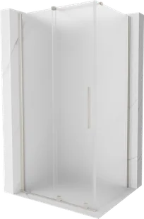 Mexen Velar kabina prysznicowa rozsuwana 130x100 cm, szron, nikiel szczotkowany - 871-130-100-31-97 - Kabiny prysznicowe - miniaturka - grafika 1