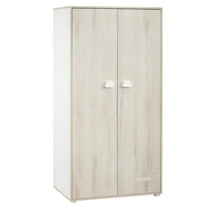 Szafa dziecięca Smile - Buk - 2 drzwi - 168x85x57cm - Cena dla dziecka - Szafy i szafki dla dzieci - miniaturka - grafika 1