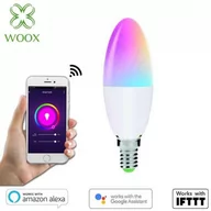 Żarówki LED - Smart Woox Woox LED WI-FI ŻARÓWKA KOLOROWA RGBW 5W E14 470LM R9075 - miniaturka - grafika 1