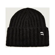 Czapki damskie - Karl Lagerfeld Czapka Ikon pin z dodatkiem wełny - miniaturka - grafika 1