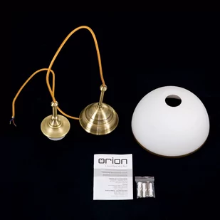 Żyrandol Old Lamp z kablem z tkaniny, 1-punktowy - Lampy sufitowe - miniaturka - grafika 4