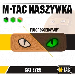 M-Tac - 3D PVC Naszywka Cat Eyes - Coyote - 51114005 - Odzież taktyczna i umundurowanie M-Tac - 3D PVC Naszywka Cat Eyes - Coyote - 51114005 - Odzież taktyczna i umundurowanie - miniaturka - grafika 6