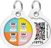 Odblaski i adresówki - Collar WAUDOG Smart ID Adresówka Dla Psa Buldog Francuski 25mm - miniaturka - grafika 1