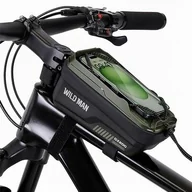 Sakwy rowerowe - Torba rowerowa na ramę WILDMAN GX200 Zielony - miniaturka - grafika 1