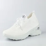 Buty sportowe damskie - Białe buty damskie sportowe VINCEZA 13576 - Vinceza - miniaturka - grafika 1
